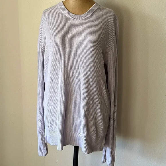 Lululemon sz 10 Time To Restore Sweater
Sheer Lilac lavender sweater thumb holes - Picture 3 of 12